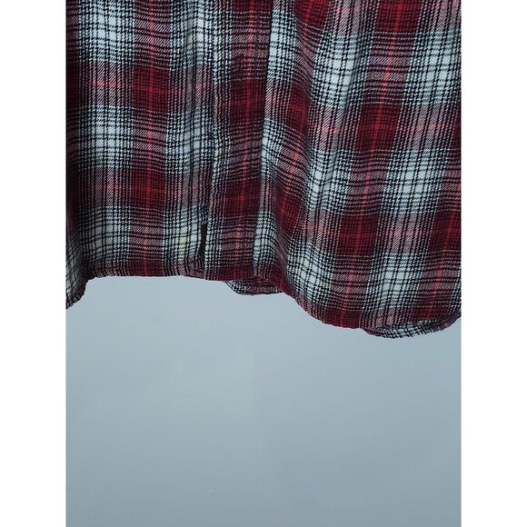 Northwest Territory Men's Red Plaid Flannel Shirt XL Long Sleeve Button-Up - Picture 6 of 11